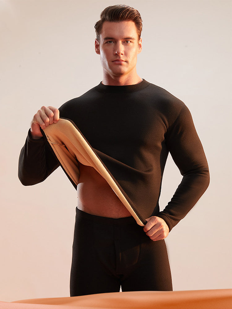 Men's Loungewear-Style Warm-Touch Tag-Free Smooth Soft-Touch Thermal Sets | dmunderwear detail image 19