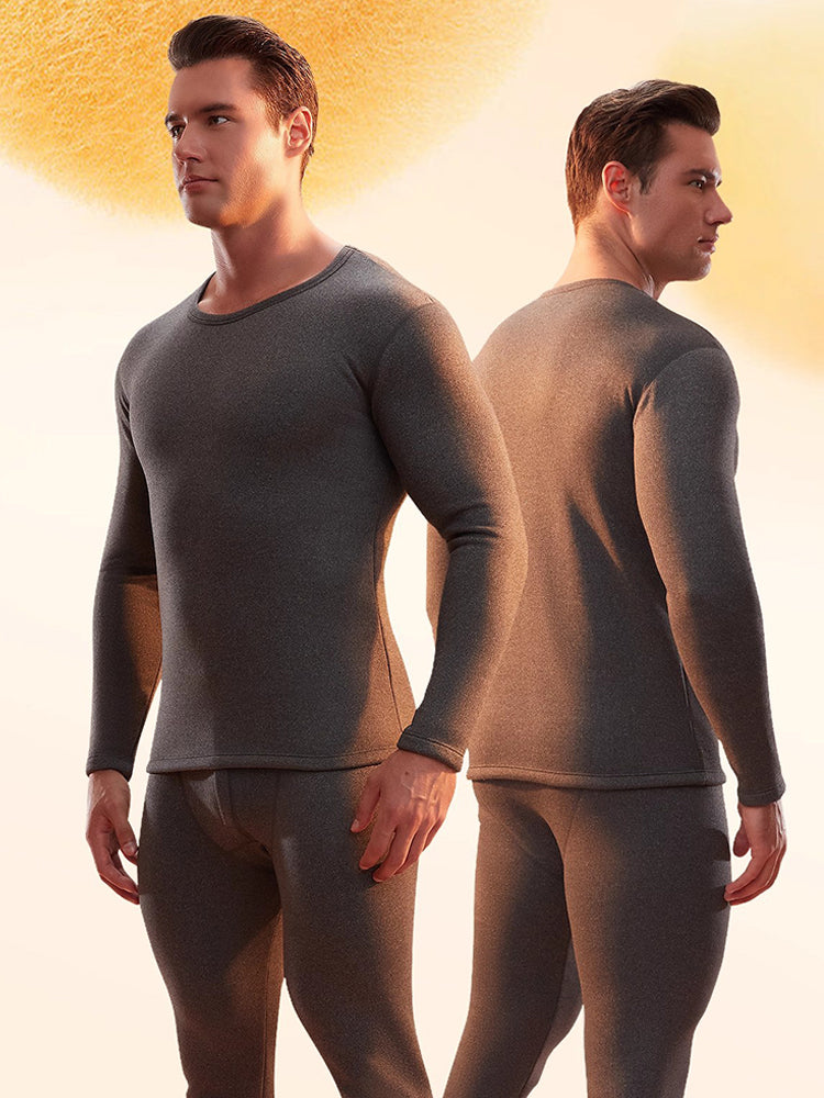 Men's Loungewear-Style Warm-Touch Tag-Free Smooth Soft-Touch Thermal Sets | dmunderwear detail image 2