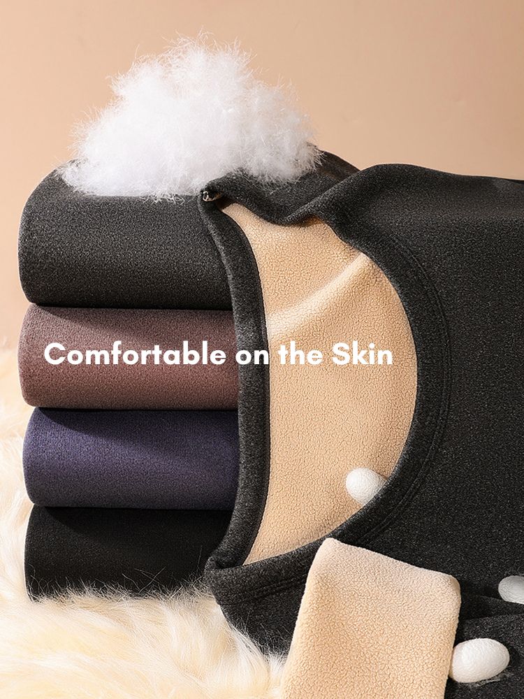 Men's Loungewear-Style Warm-Touch Tag-Free Smooth Soft-Touch Thermal Sets | dmunderwear detail image 9