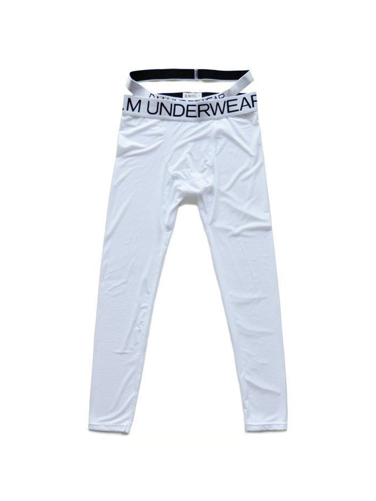 Men's Low-Rise Breathable Silk-Like Semi-Transparent Tights | dmunderwear detail image 8