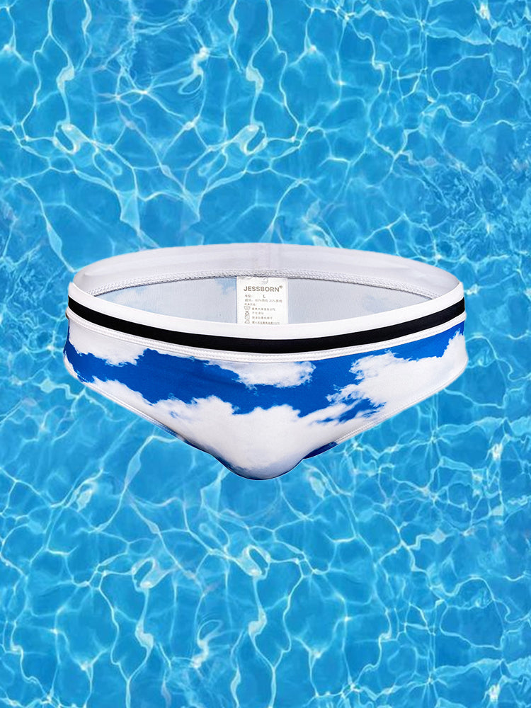Men's Low-Rise Casual Holiday Swim Briefs | dmunderwear