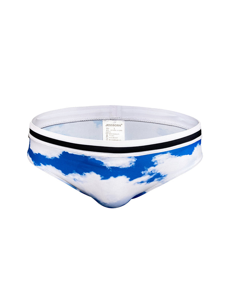 Men's Low-Rise Casual Holiday Swim Briefs | dmunderwear detail image 2