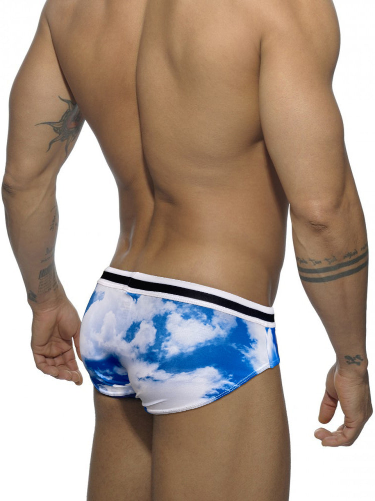 Men's Low-Rise Casual Holiday Swim Briefs | dmunderwear detail image 5