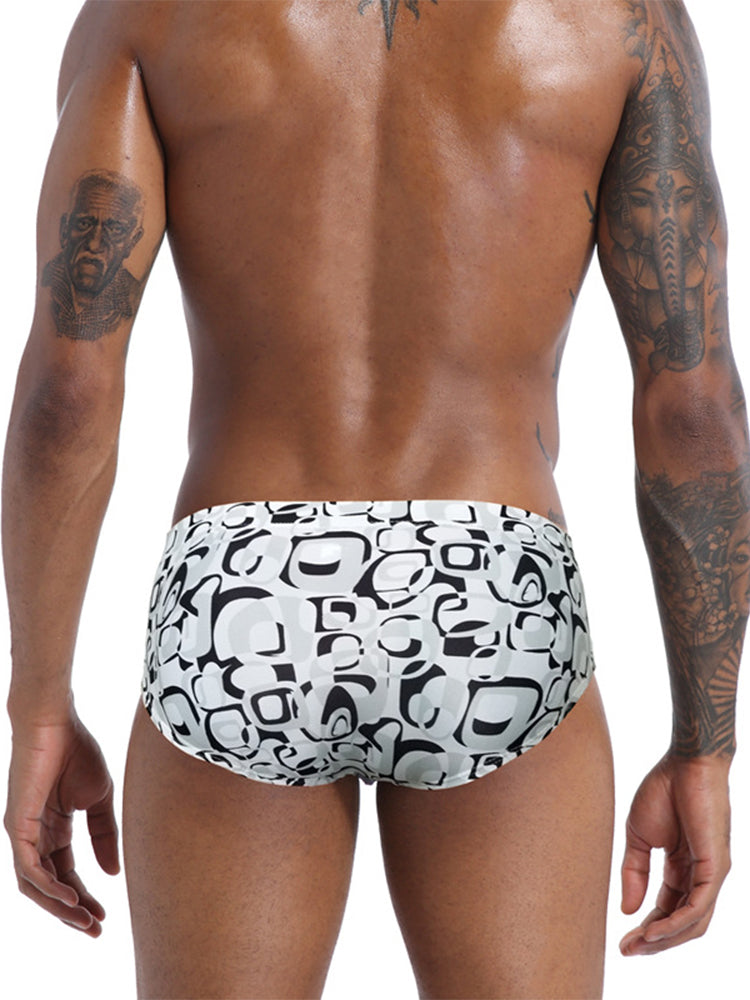 Men's Low-Rise Printed Casual Swim Brief | dmunderwear detail image 10