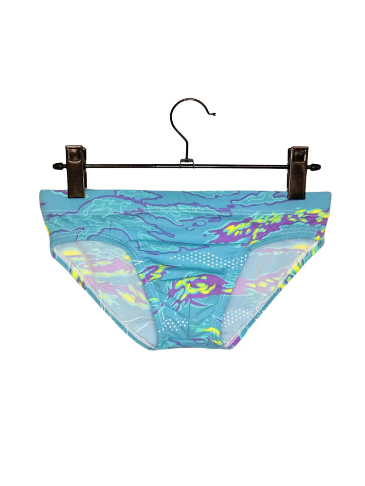 Men's Low-Rise Printed Casual Swim Brief | dmunderwear detail image 12