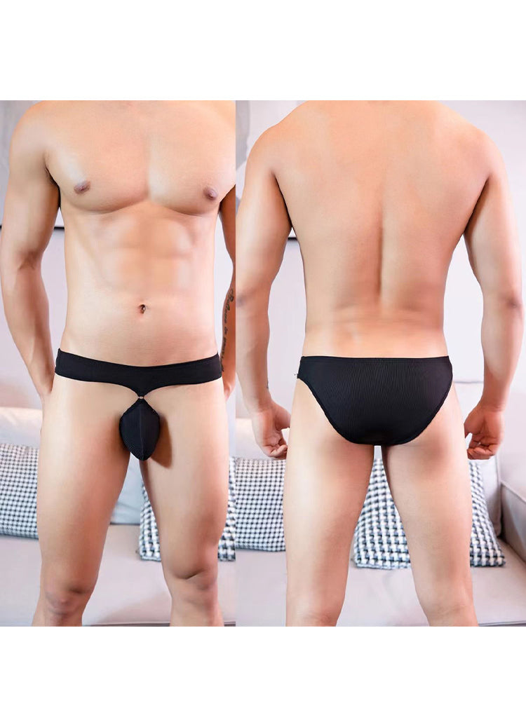 Men's Low Rise Sexy Hollow Pocket Briefs | dmunderwear detail image 10