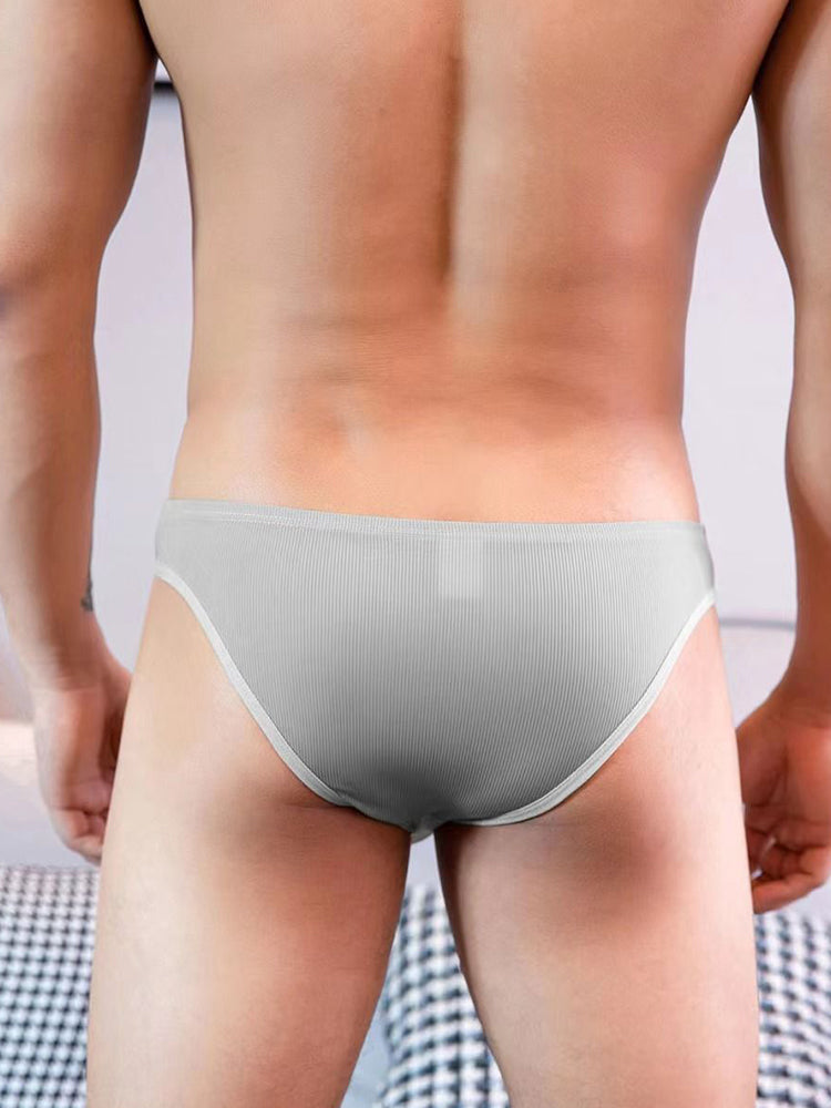 Men's Low Rise Sexy Hollow Pocket Briefs | dmunderwear detail image 9