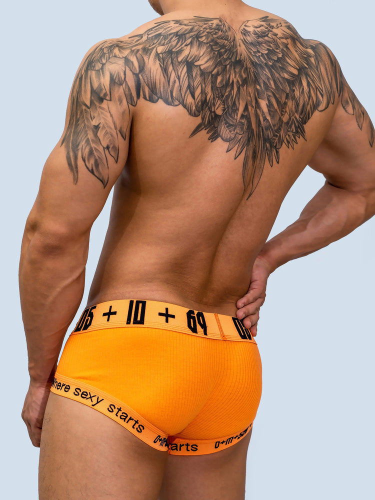 2 Pack Men's Low-rise Sexy Side Opening Pocket Trunk | dmunderwear detail image 12