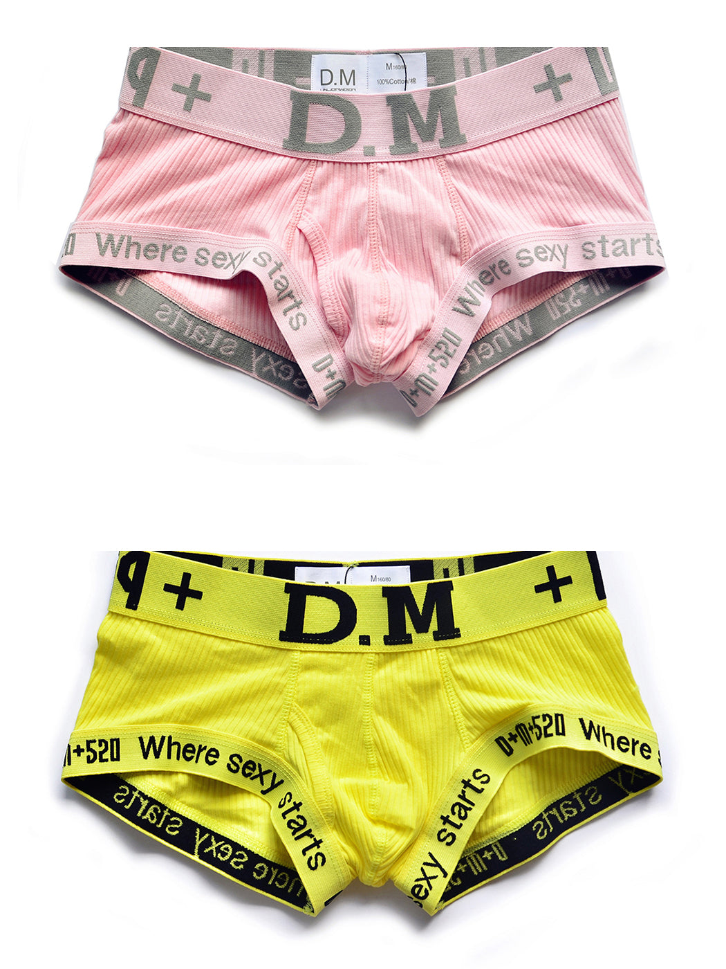 2 Pack Men's Low-rise Sexy Side Opening Pocket Trunk | dmunderwear detail image 14