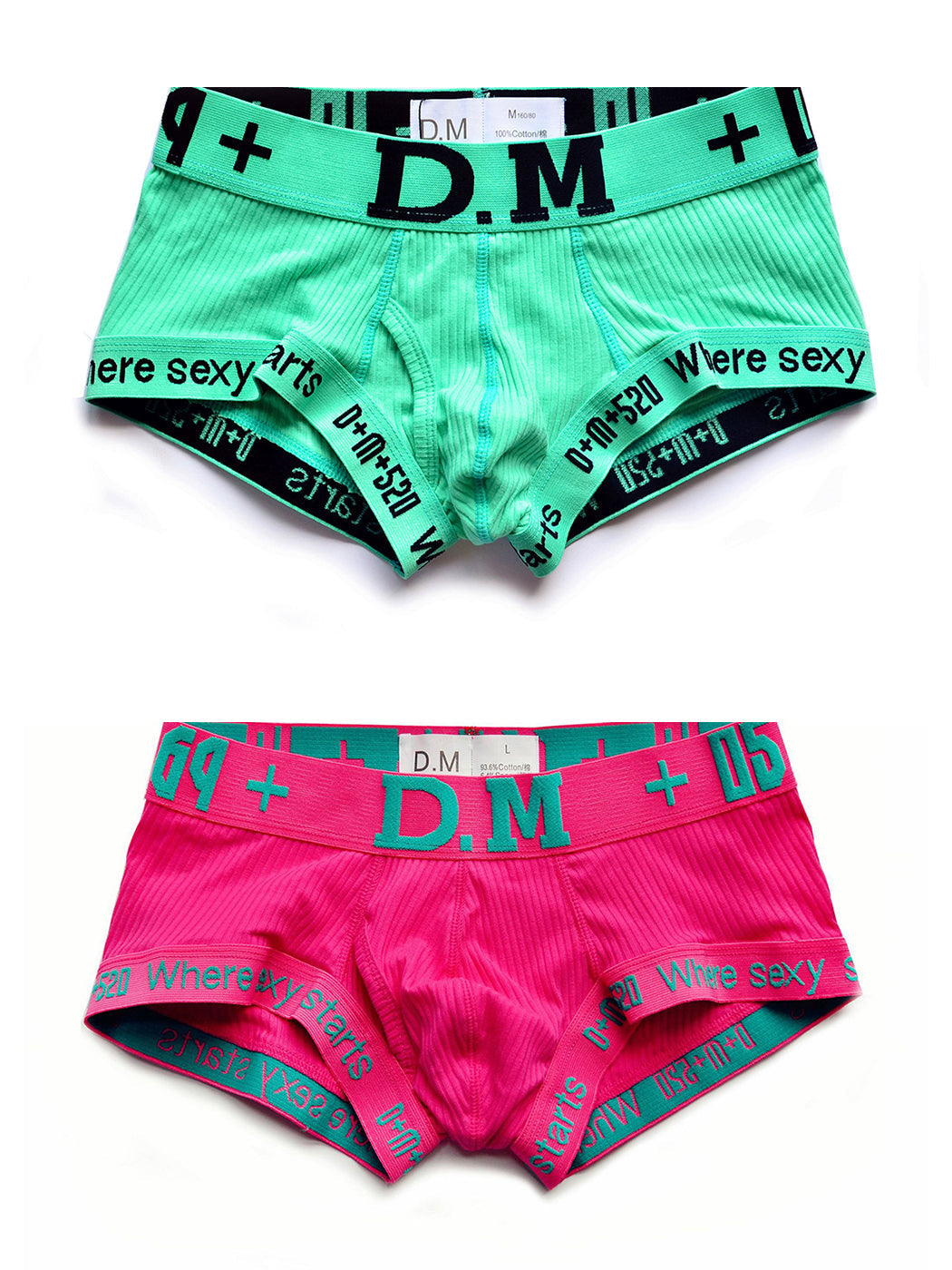 2 Pack Men's Low-rise Sexy Side Opening Pocket Trunk | dmunderwear detail image 17