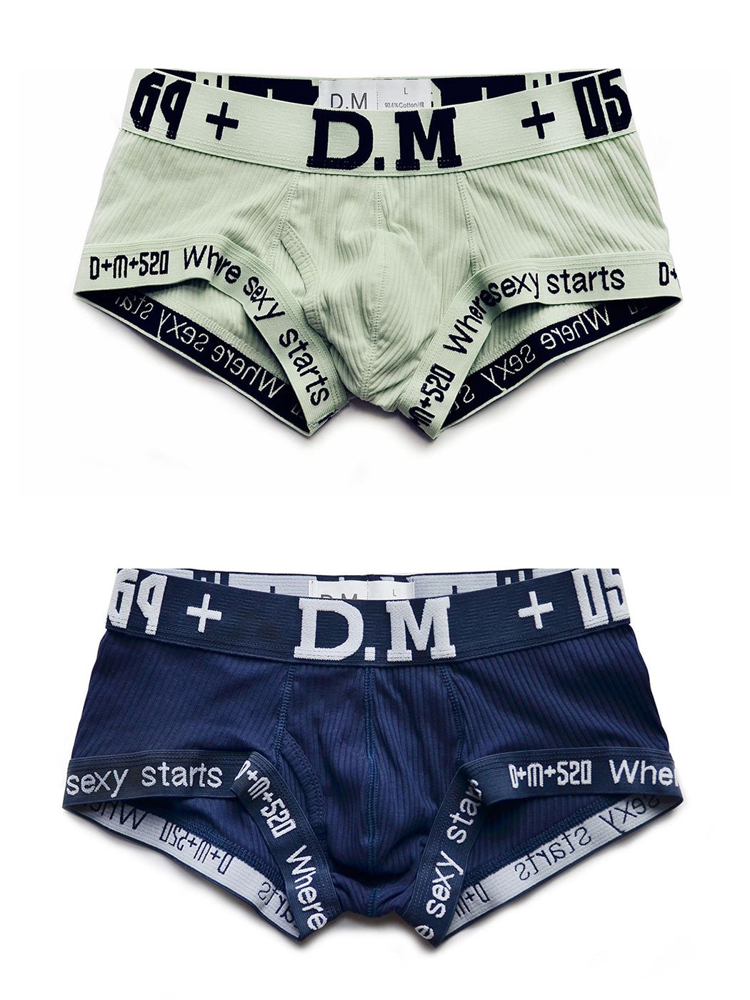 2 Pack Men's Low-rise Sexy Side Opening Pocket Trunk | dmunderwear detail image 18