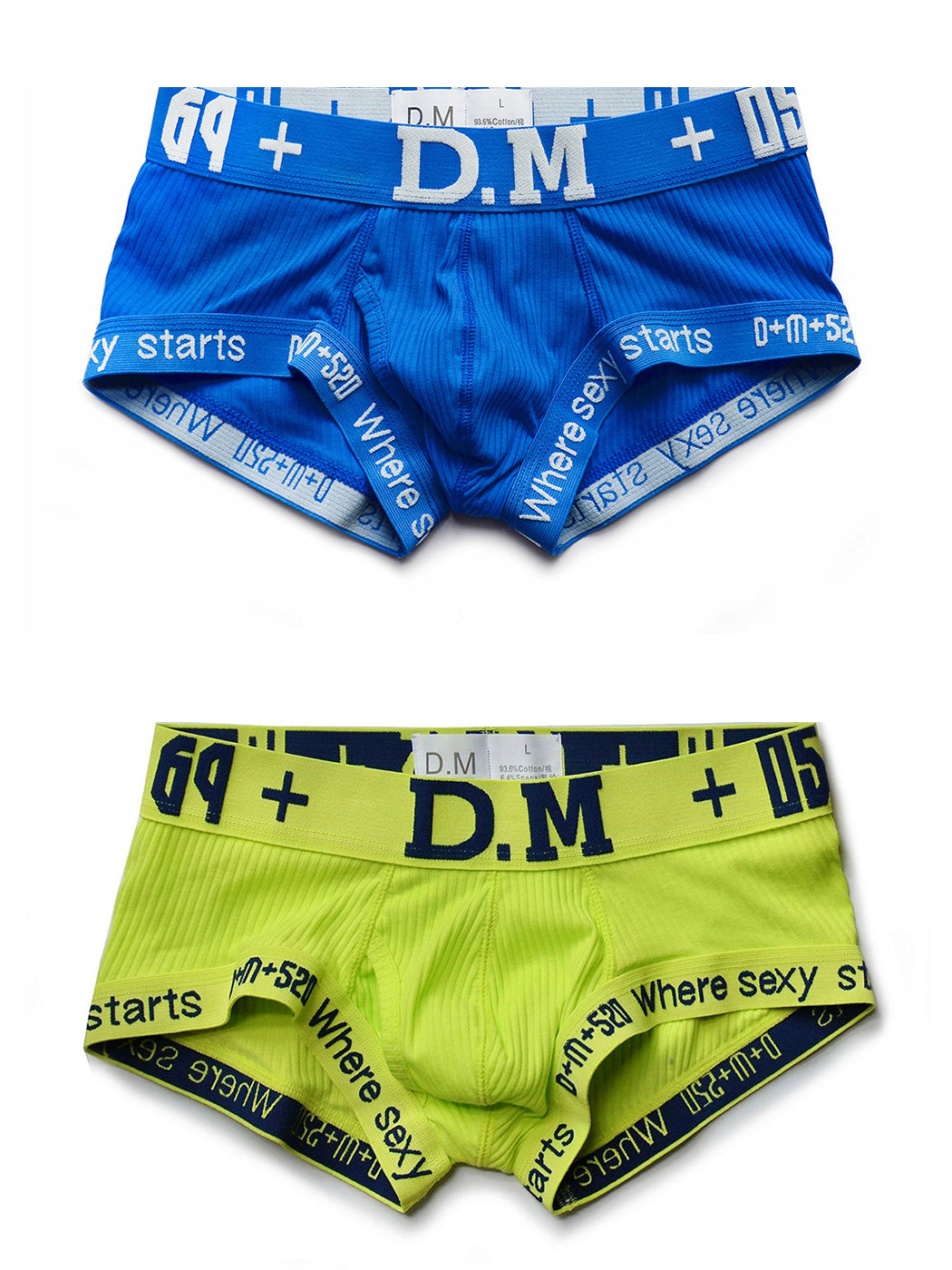 2 Pack Men's Low-rise Sexy Side Opening Pocket Trunk | dmunderwear detail image 19