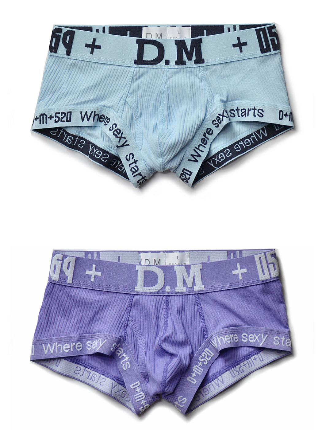 2 Pack Men's Low-rise Sexy Side Opening Pocket Trunk | dmunderwear detail image 20