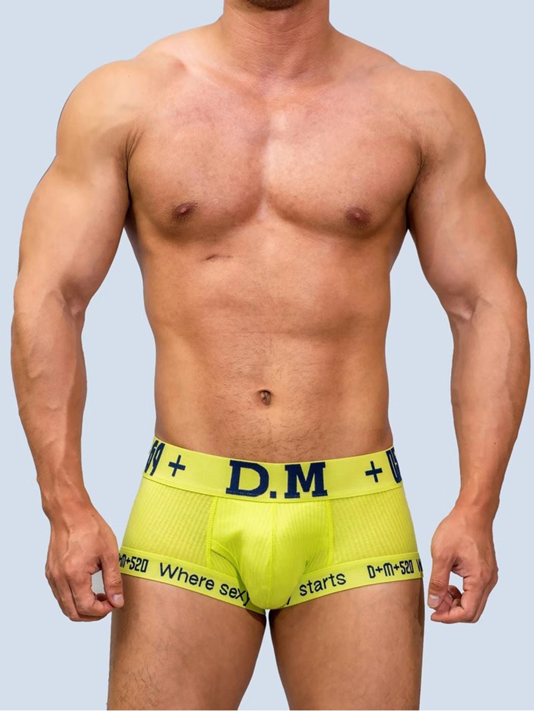 2 Pack Men's Low-rise Sexy Side Opening Pocket Trunk | dmunderwear detail image 3
