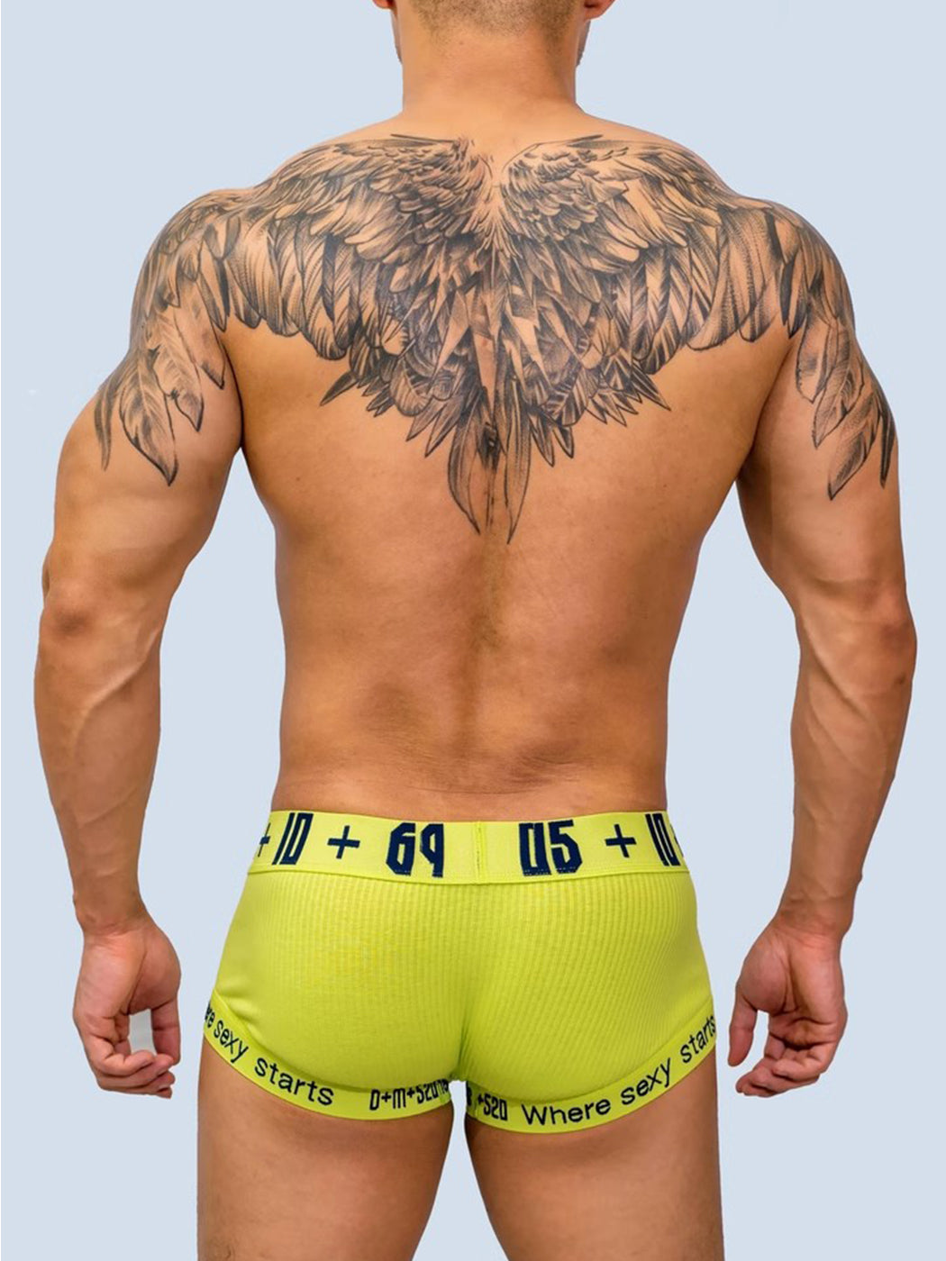2 Pack Men's Low-rise Sexy Side Opening Pocket Trunk | dmunderwear detail image 7