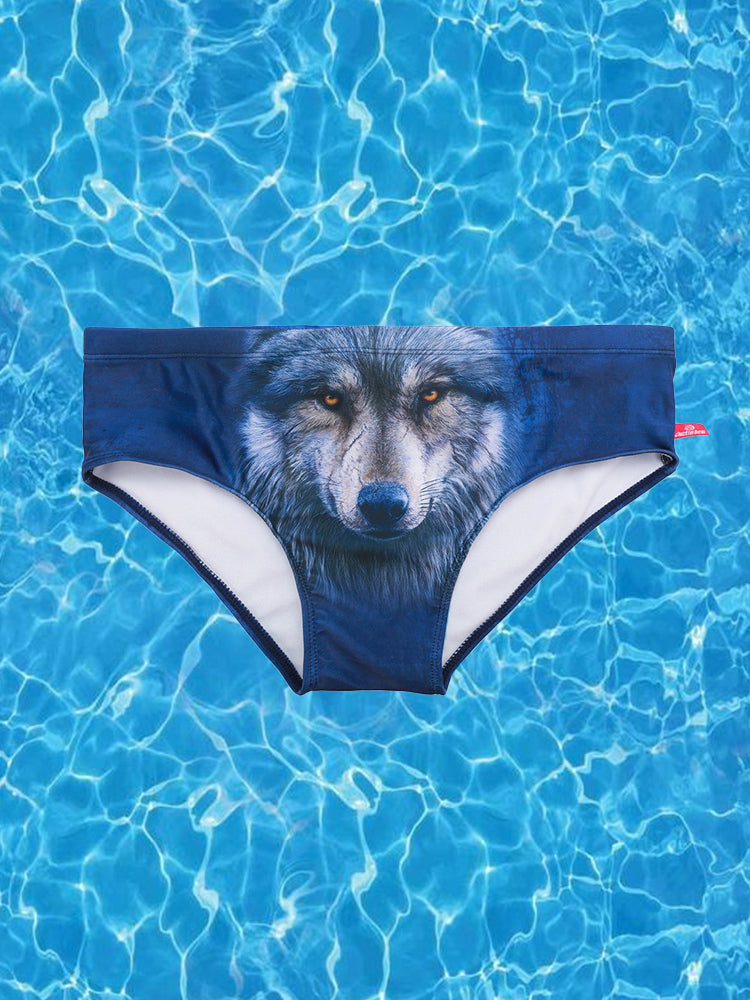Men's Low-Rise Sexy Stylish Print Swim Briefs | dmunderwear