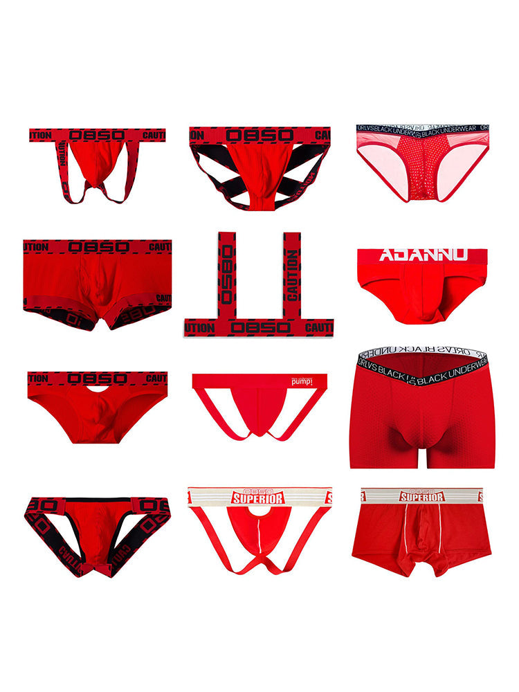 Men's Supportive Fit Sexy Low-Rise Comfy Waistband Stretch Fit Shoulder Straps & Underwear | dmunderwear