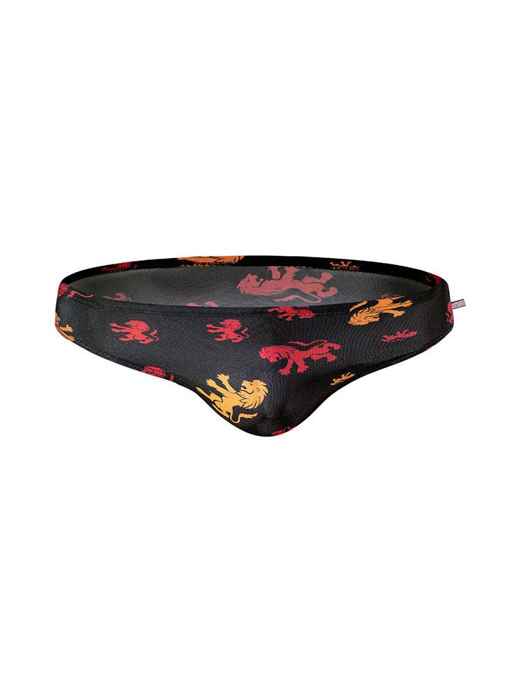 Men's Low-Rise Stylish Print Swim Briefs | dmunderwear detail image 7