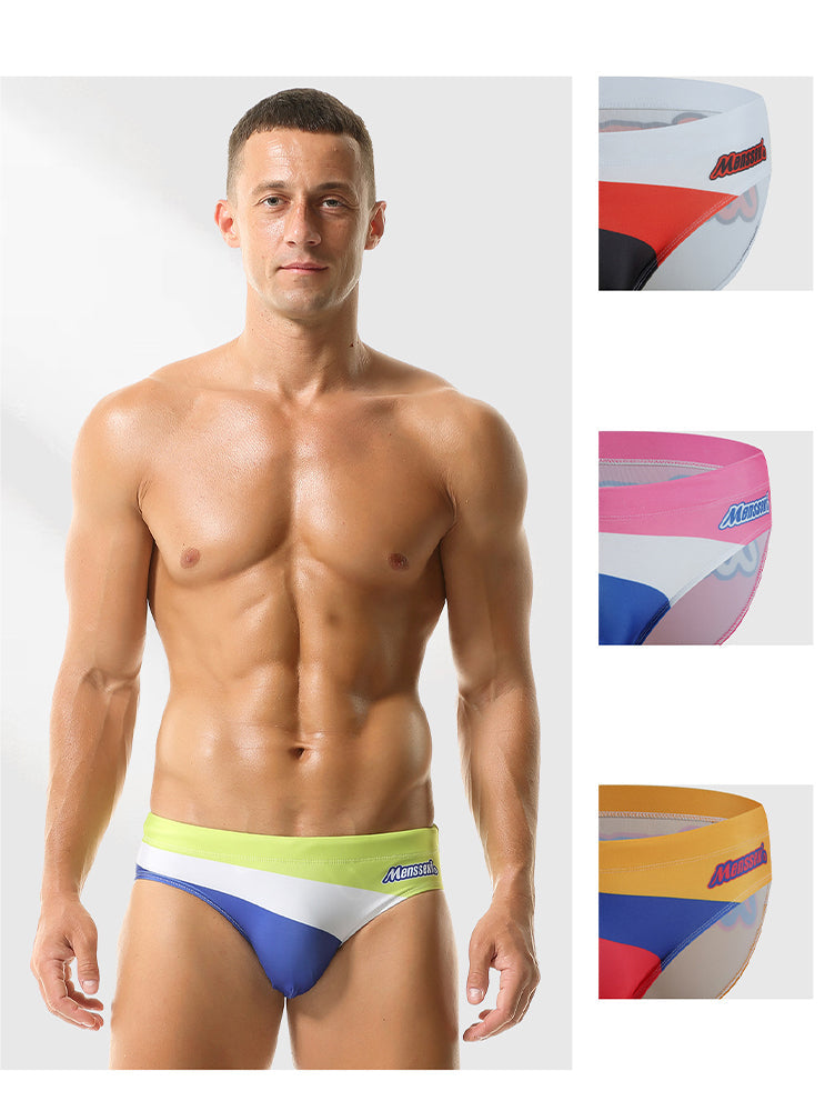Men's Low-Rise Supportive Fit Quick-Dry Full Coverage Swim Briefs | dmunderwear detail image 14