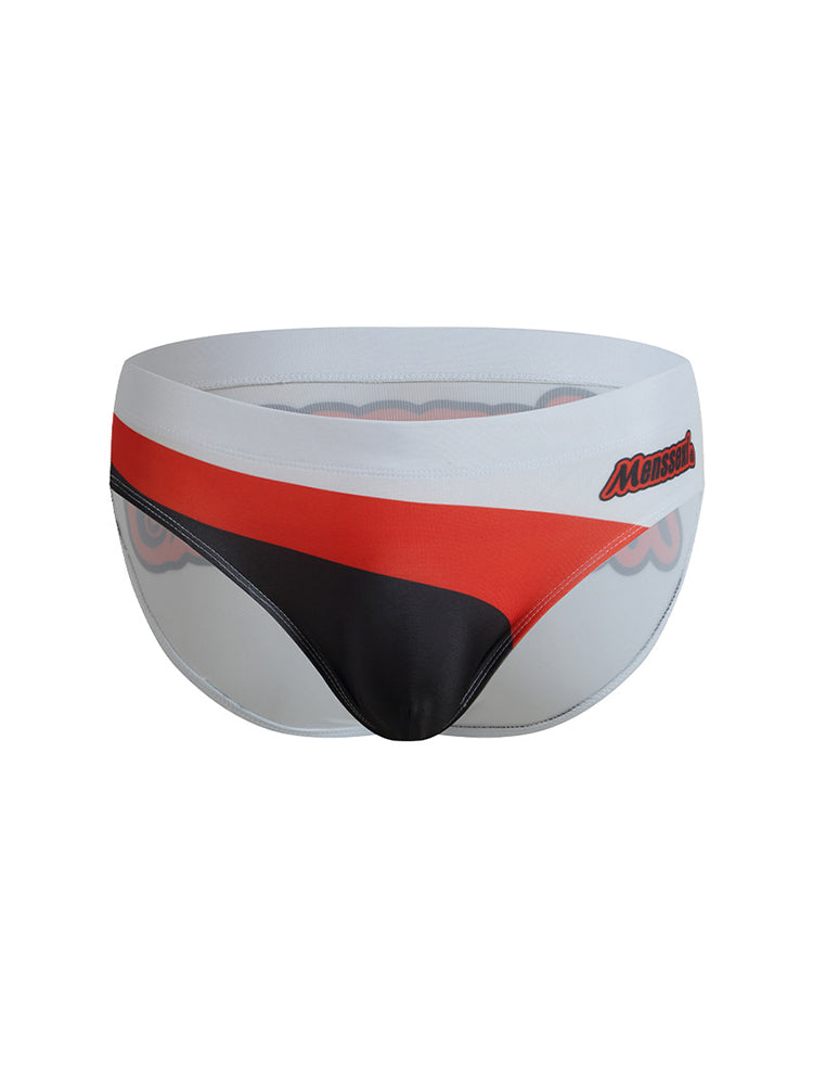 Men's Low-Rise Supportive Fit Quick-Dry Full Coverage Swim Briefs | dmunderwear detail image 17