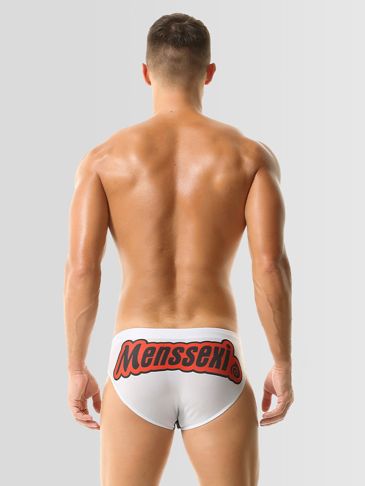 Men's Low-Rise Supportive Fit Quick-Dry Full Coverage Swim Briefs | dmunderwear detail image 5