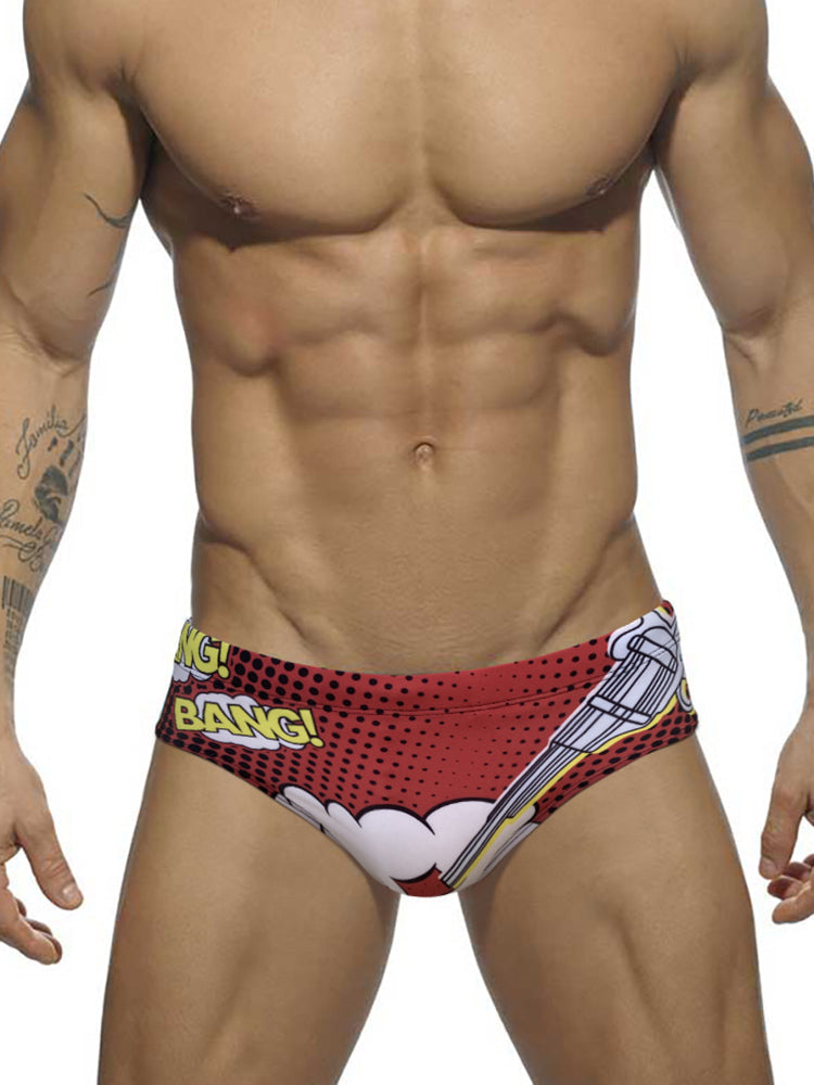 Men's Low-Rise Surfing Professional Swim Brief | dmunderwear detail image 2