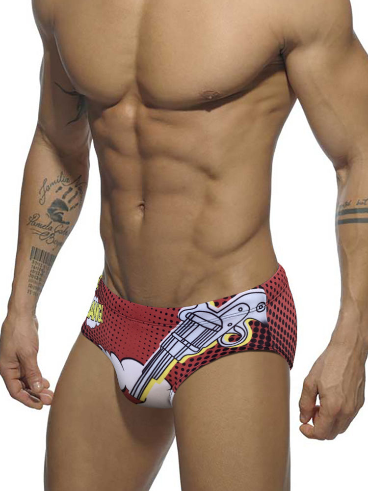 Men's Low-Rise Surfing Professional Swim Brief | dmunderwear detail image 4