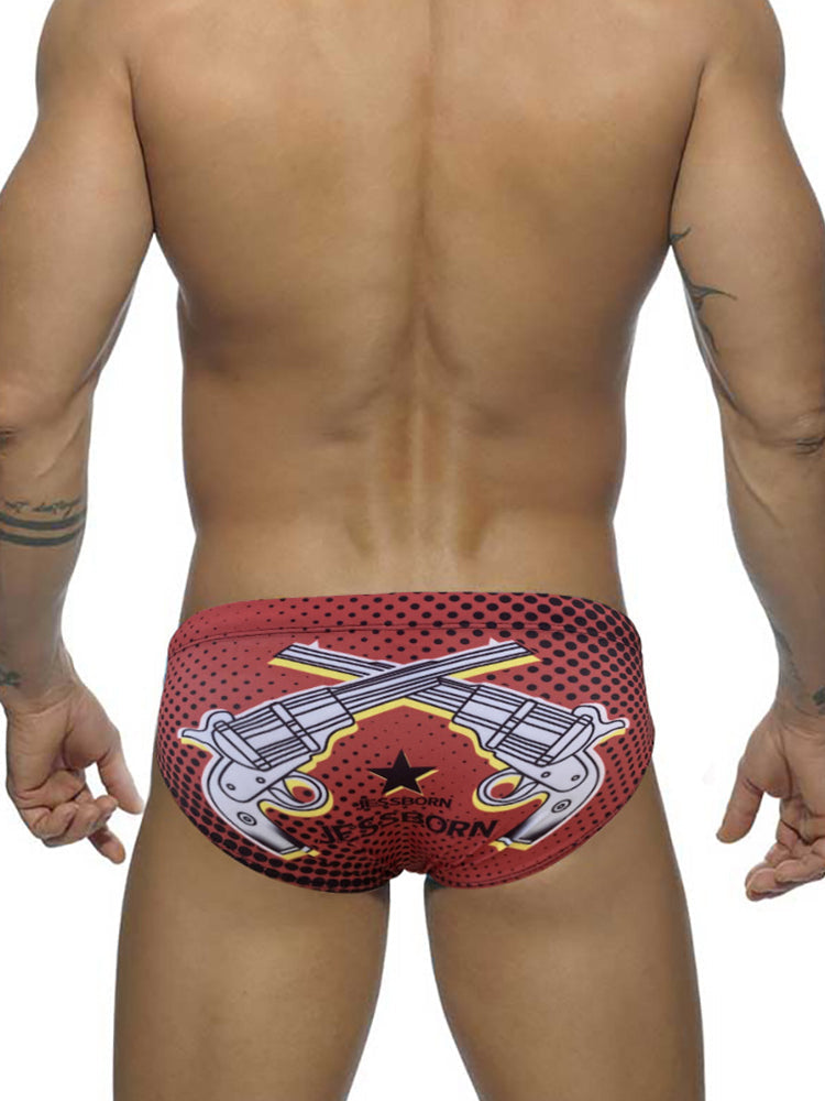 Men's Low-Rise Surfing Professional Swim Brief | dmunderwear detail image 5