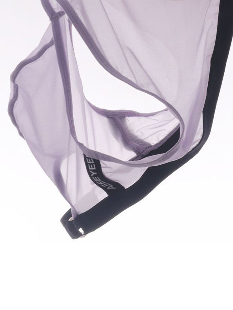 Men's Low Waist Narrow Waist Ice Silk Breathable Convex Pocket Briefs | dmunderwear detail image 5
