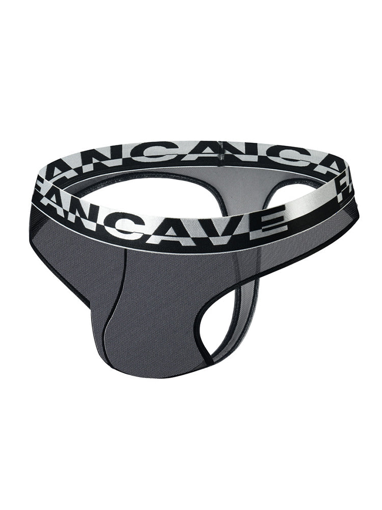 Men's Mesh Fabric Moisture-Wicking Breathable Thongs | dmunderwear