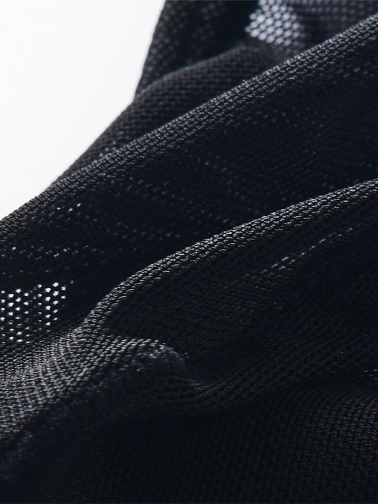 Men's Mesh Fabric Moisture-Wicking Breathable Thongs | dmunderwear detail image 6
