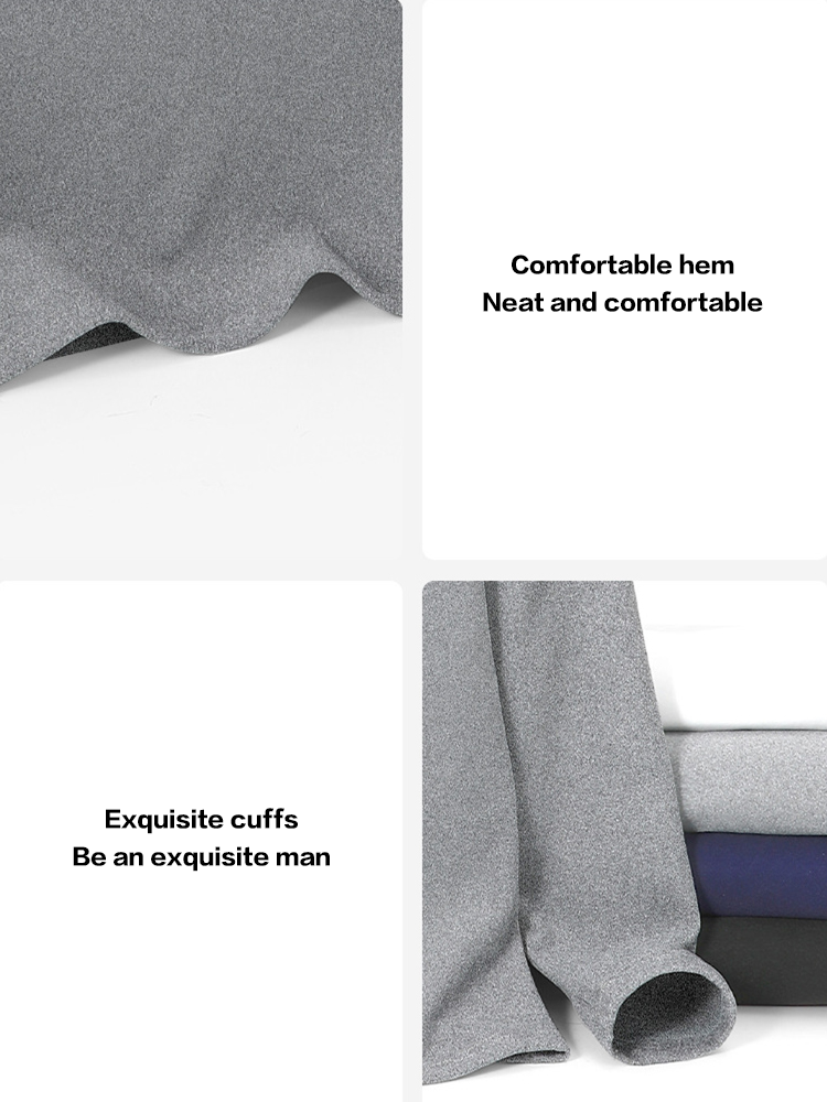 Men's Mid-high Collar Warm Cold-proof Long-sleeved Bottoming Shirt | dmunderwear detail image 13