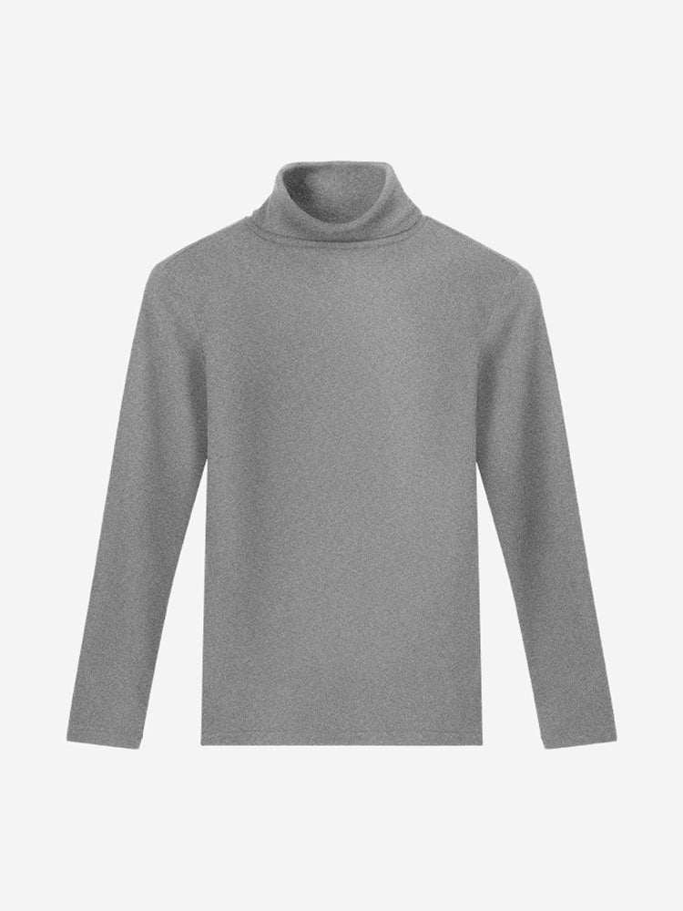 Men's Mid-high Collar Warm Cold-proof Long-sleeved Bottoming Shirt | dmunderwear detail image 19