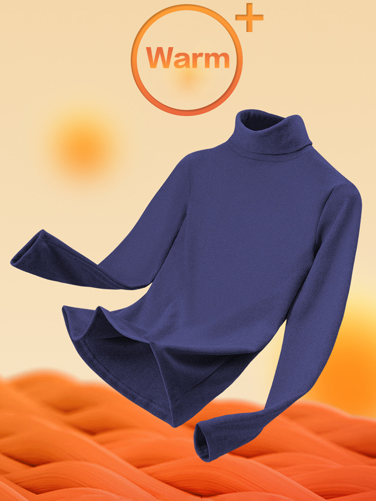 Men's Mid-high Collar Warm Cold-proof Long-sleeved Bottoming Shirt | dmunderwear detail image 7
