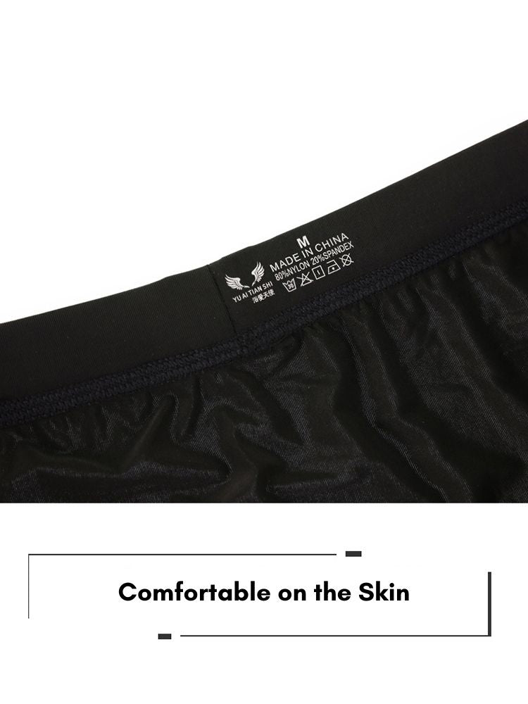 Men's Sexy Mid-Rise Comfy Waistband Silky Touch Sporty Cut Cooling Airflow Trunks | dmunderwear detail image 5
