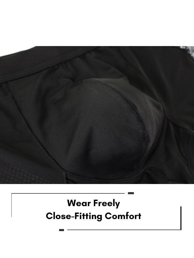 Men's Sexy Mid-Rise Comfy Waistband Silky Touch Sporty Cut Cooling Airflow Trunks | dmunderwear detail image 6