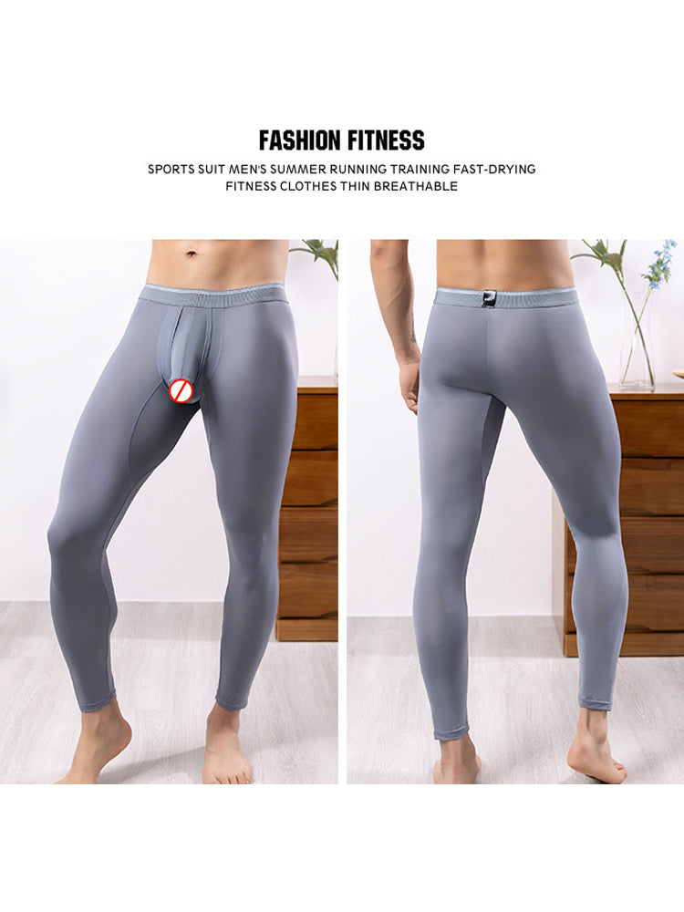 Men's Mid-Rise Separation Sports Tights | dmunderwear detail image 19