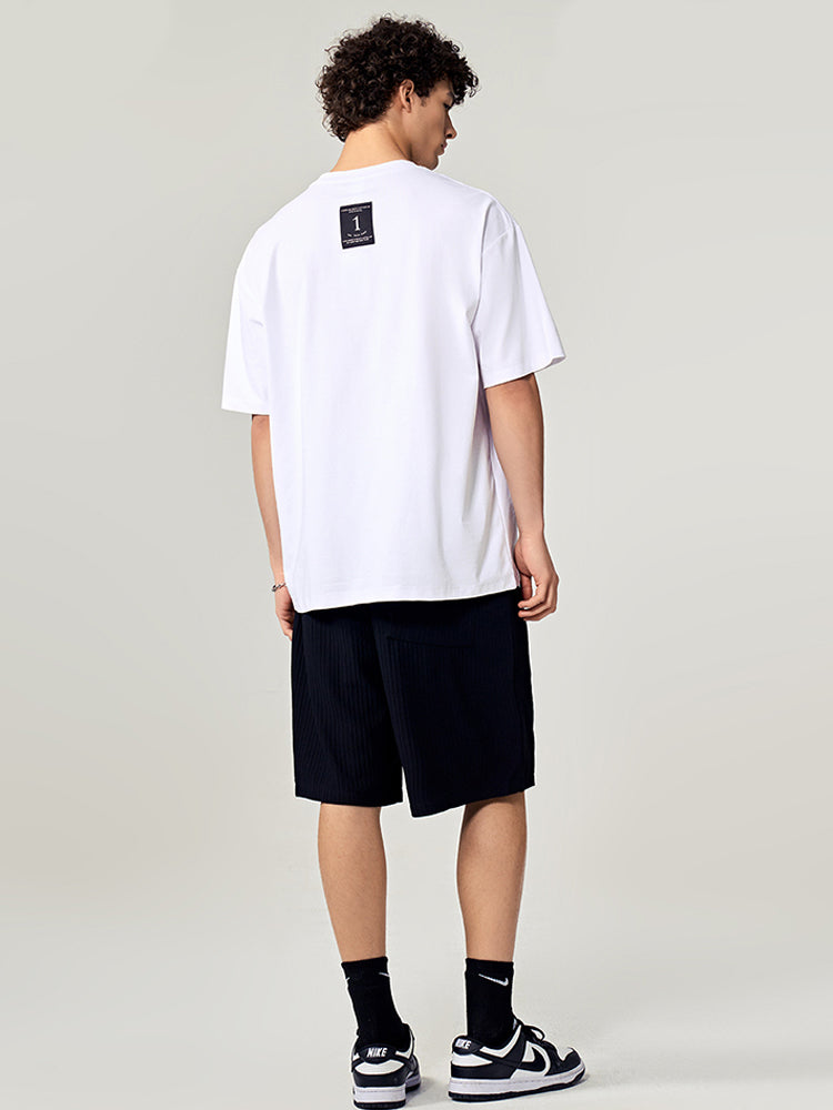 Men's Minimalist Design Classic-Fit Versatile Essential Day-Long Comfort T-Shirt | dmunderwear detail image 10