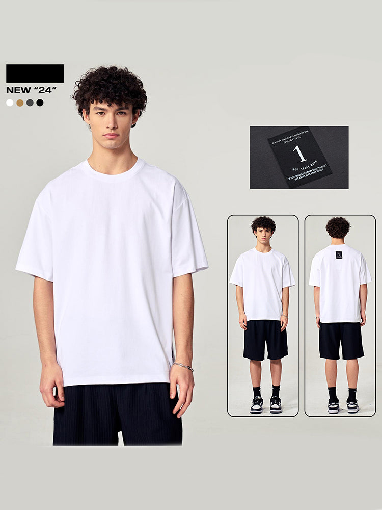 Men's Minimalist Design Classic-Fit Versatile Essential Day-Long Comfort T-Shirt | dmunderwear detail image 11