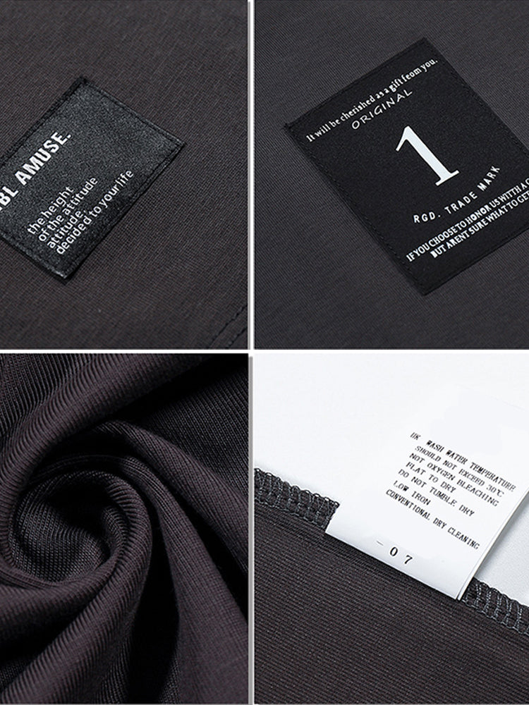Men's Minimalist Design Classic-Fit Versatile Essential Day-Long Comfort T-Shirt | dmunderwear detail image 14