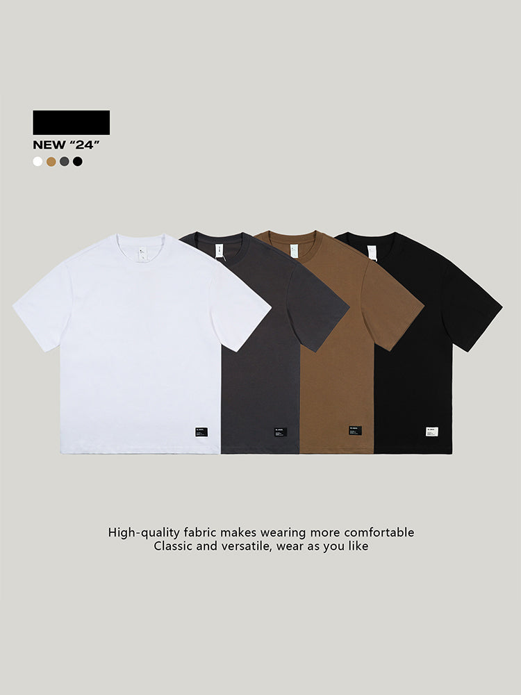 Men's Minimalist Design Classic-Fit Versatile Essential Day-Long Comfort T-Shirt | dmunderwear detail image 15