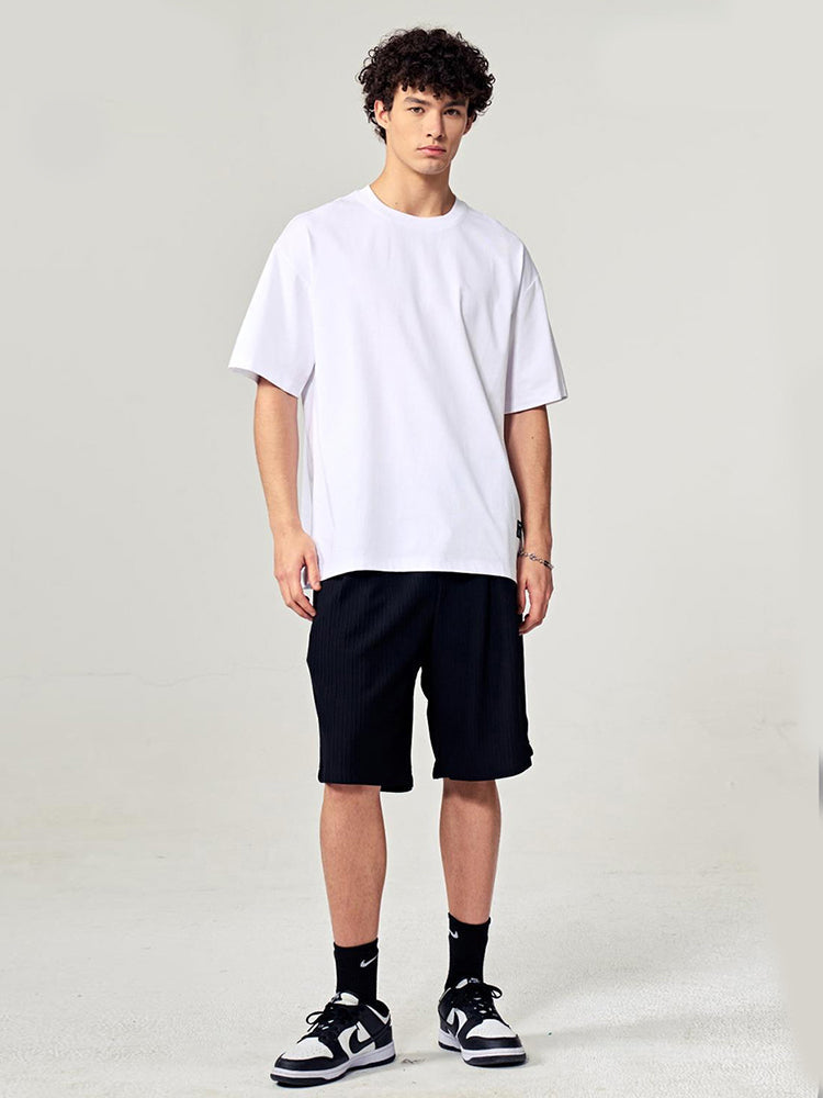 Men's Minimalist Design Classic-Fit Versatile Essential Day-Long Comfort T-Shirt | dmunderwear detail image 4