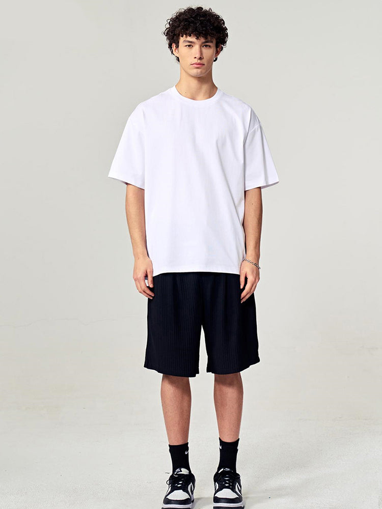Men's Minimalist Design Classic-Fit Versatile Essential Day-Long Comfort T-Shirt | dmunderwear detail image 5