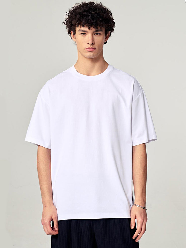 Men's Minimalist Design Classic-Fit Versatile Essential Day-Long Comfort T-Shirt | dmunderwear detail image 6