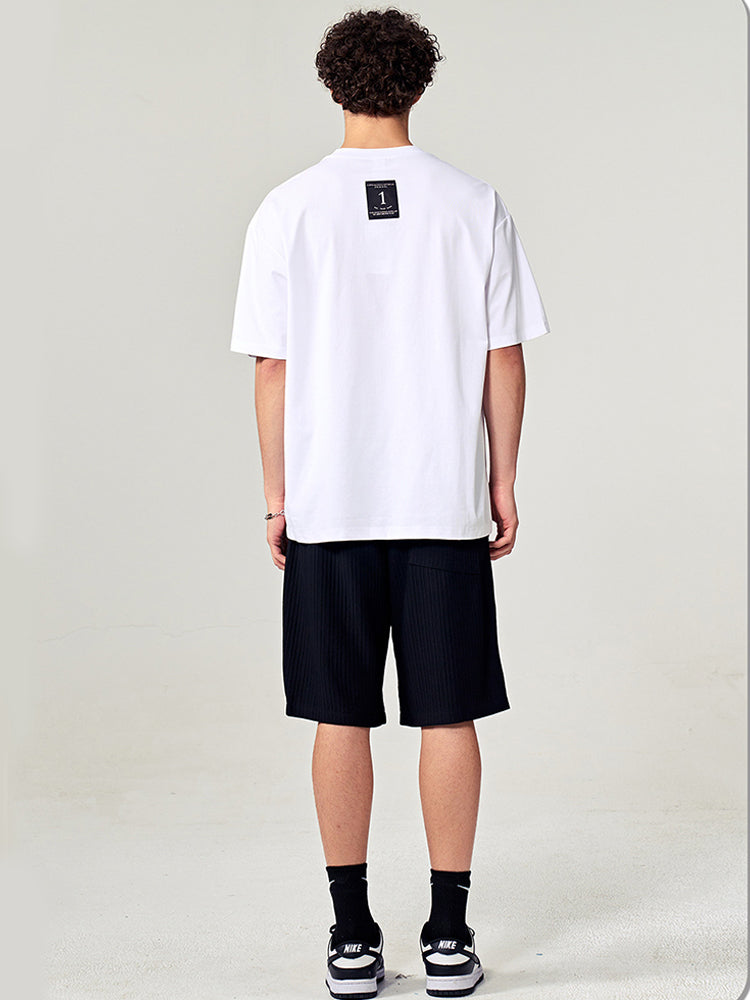 Men's Minimalist Design Classic-Fit Versatile Essential Day-Long Comfort T-Shirt | dmunderwear detail image 7