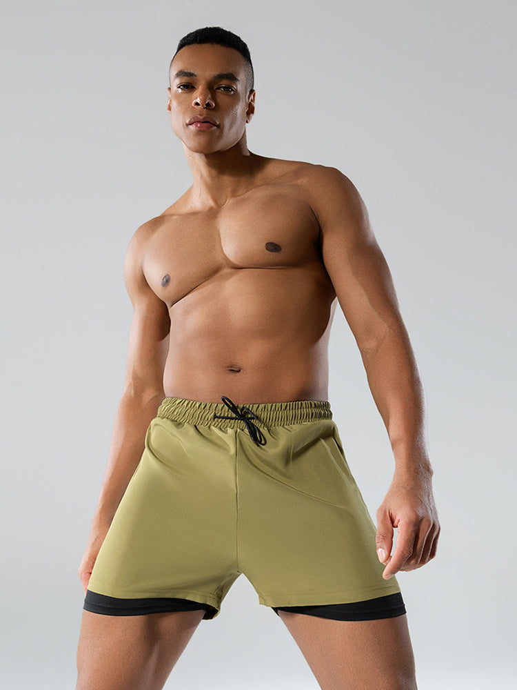 Men's Minimalist Design Sporty Cut Odor-Control Board Shorts | dmunderwear detail image 10