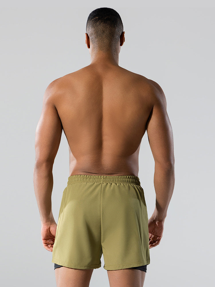 Men's Minimalist Design Sporty Cut Odor-Control Board Shorts | dmunderwear detail image 11
