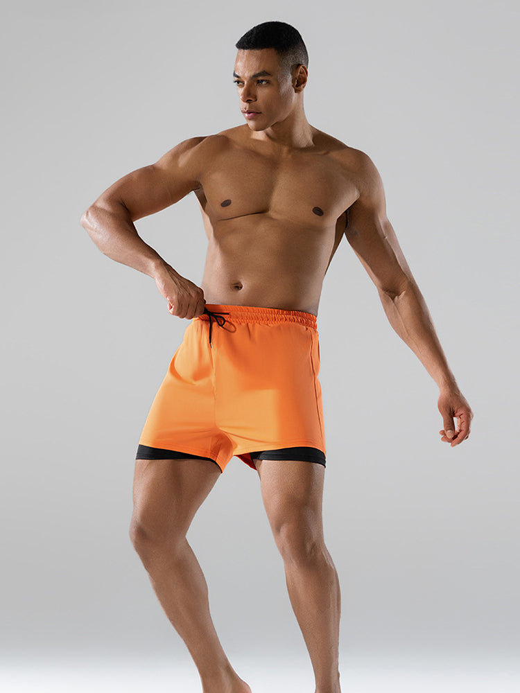 Men's Minimalist Design Sporty Cut Odor-Control Board Shorts | dmunderwear detail image 12