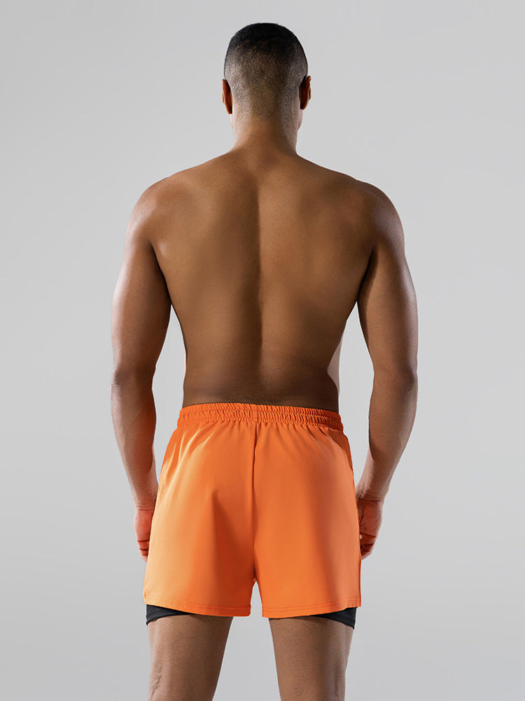 Men's Minimalist Design Sporty Cut Odor-Control Board Shorts | dmunderwear detail image 13