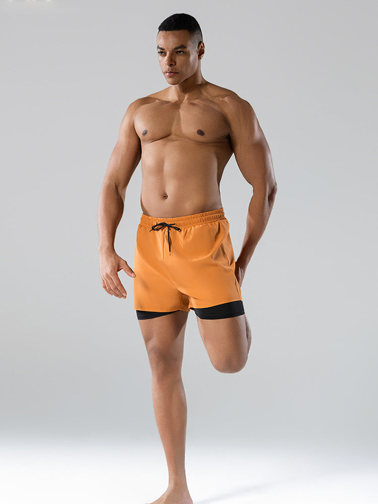Men's Minimalist Design Sporty Cut Odor-Control Board Shorts | dmunderwear detail image 14